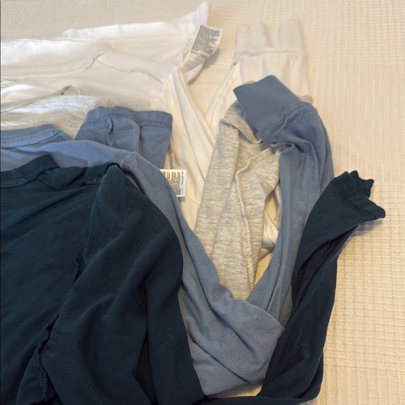 Old Navy Long Sleeve Tees - Blue, Gray, White - Picture 2 of 8